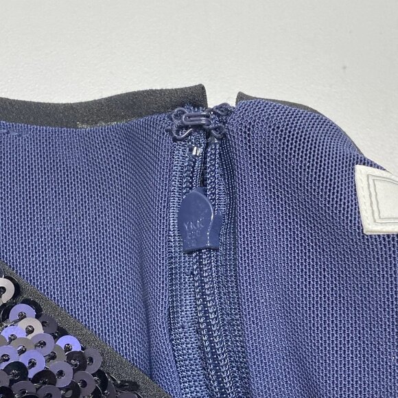 Brooks Brothers Women’s Sequin Motif Relaxed Shift Mini Dress Black/Multi Size 6 - Picture 4 of 11